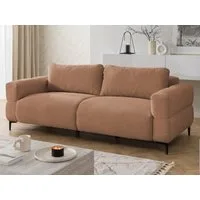 S-Style Möbel 3-Sitzer Sofa Cardea in Bubble-Optik aus weichem Strukturstoff, mit Wellenfederung und hohem Sitzkomfort