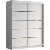 MIRJAN24 Kleiderschrank Flavio IV (mit zwei Schwebetüren) 150x58x200 cm