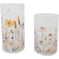 formano Tischleuchte Wiesenblumen, LED-Lichterkette, mit Timer, Mehrfarbig, Blumenwiese, H: 18cm