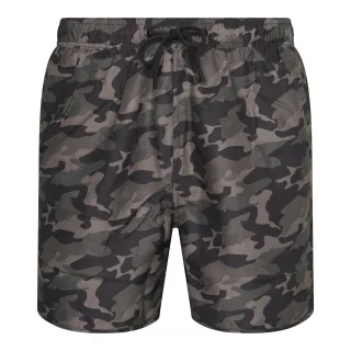 Pierre Cardin Camouflage-Badeanzug für Männer. Der Camouflage-Badeanzug besteht aus Polyester.