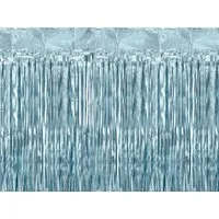 partydeco Dekorationsfolie, Lametta Vorhang 100x200cm Blau