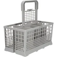McFilter Besteckkorb Universal passend für AEG MIELE SIEMENS BOSCH ZANKER NEFF, (2-tlg., Korb, Griff), bruchsicheres Kunststoff, abnehmbarer Griff, für Geschirrspüler