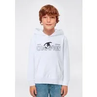 Champion Kapuzensweatshirt Graphic Terry Hoodie mit Kapuze, Langarm, gerader Abschluss, aus Baumwolle und Polyester
