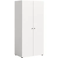 Home affaire Kleiderschrank BILLINGS, Schlafzimmerschrank, Schrank, Garderobenschrank (OTTO BESTSELLER, Garderobe & Schlafzimmer) Breite 80cm, weiß, 2-türig, inkl. 1 Kleiderstange und 1 Ablageboden