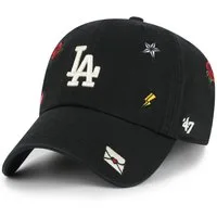 '47 Brand Baseball Cap '47 Brand Cap Multi Scatter CLEAN UP Los Angeles Dodgers Black (Basecap, Basecap, Clean Up Cap) Used-Look (Garment Wash)