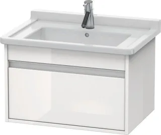 Duravit Ketho Waschtischunterbau wandhängend Weiß Hochglanz 650x455x410 mm - KT666302222 KT666302222