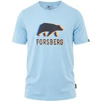 FORSBERG T-Shirt mit schwarzem Anaglyph-Logo