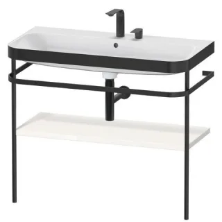 Duravit Happy D.2 Plus c-bonded Set mit Metallkonsole Weiß Hochglanz 975x490x850 mm - HP4738E2222 HP4738E2222