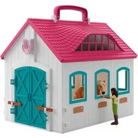 Schleich® Spielwelt HORSE CLUB, Offenstall -Kleines Hufeisen (42703), Made in Europe