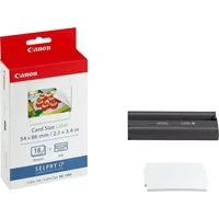 Canon KC-18IF Tintenpatrone (Set, original Farbkartusche 18 + Papier für SELPHY Drucker)