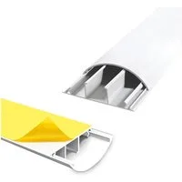 ARLI Kabelkanal 2x 1m halbrund selbstklebend 70 x 20 mm weiß Kabelbrücke TV Kabelkanal (2-St)