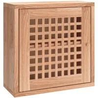vidaXL Fächerschrank Wandschrank 42x18x42 cm Massivholz Nussbaum