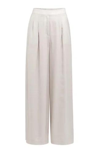 Yaya - Marlenehose mit weitem Bein grau - Gr. - 38