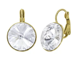 konplott - Ohrringe mit Brisur - Rivoli gold