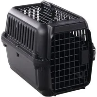 Flamingo Hunde-Transportbox Transportbox Naomi schwarz