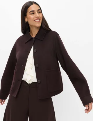 Brax Damen Jacke Style HANNAH brunette, dunkelbraun, Gr. 38