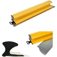 TRIZERATOP Flächenspachtel Flächenspachtel rostfrei Fassadenspachtel, Breitspachtel 600mm (Flächenspachtel Ergonomisch rostfrei Fassadenspachtel Breitspachtel 600mm)