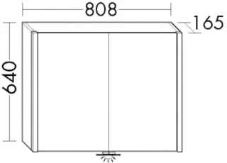 Burgbad Sp.-Schr.Cube PG2 640x808x165 Cube PG2, SPRY080PN459 SPRY080PN459