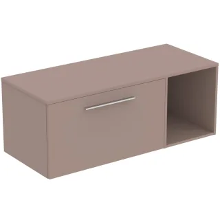 Ideal Standard Möbel-Set 120cm i.life B 1 Auszug 1 off.Fach Gr.Chrom Greige matt, T5759NH T5759NH