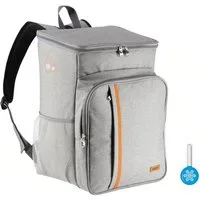 COFI 1453 Kühltasche Thermotasche Kühltasche 25 Liter Rucksack grau