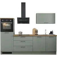 BASIC by Balculina Küchenzeile Marsi, Breite 260 cm, wahlweise mit E-Geräten, mit Soft-Close-Funktion