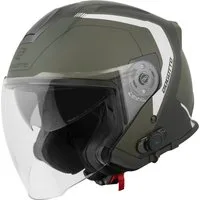 Bogotto Motorradhelm H586 BT Illus Bluetooth Jethelm, integriertes Kommunikationssystem,geeignet für Brillenträger,hera