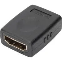 Adapter HDMI > HDMI schwarz, UHD 4K@60Hz