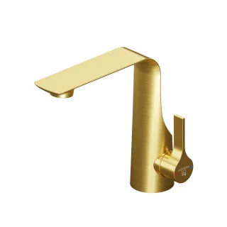 Steinberg Serie 290 Waschtisch-Einhebelmischer, Gold gebürstet 290 1010 BG