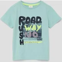 s.Oliver Kurzarmshirt T-Shirt T-Shirt mit Frontprint