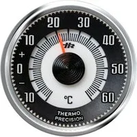 HR Autocomfort Raumthermometer Historisches Relief Skala Bimetall Thermometer + Halter aus 1960