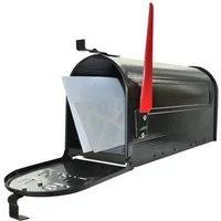 HELO24 Amerikanischer Briefkasten Weiß W3