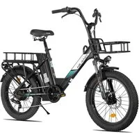 HILAND E-Bike HILAND Lasten E-Bike 20 Zoll Step-Thru 250W 36V 13Ah
