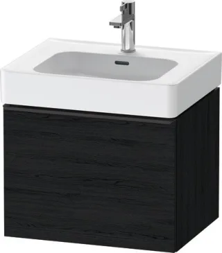 Duravit D-Neo Waschtischunterbau wandhängend Eiche Schwarz Matt 584x452x440 mm - DE42760BD160000 DE42760BD160000