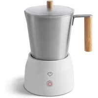 Springlane Milchaufschäumer Mia - Elektrischer Milchaufschäumer - 250ml, 4 Programme, 600,00 W, Edelstahl - Heißer & Kalter Milchschaum, Spülmaschinenfest