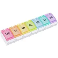 Wellgro Pillendose Tablettenbox 7 Tage mit Druckverschluss