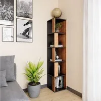 Vicco Eckregal Lio, Goldkraft Eiche/Anthrazit, 33.3 x 162.2 cm, 1-tlg.