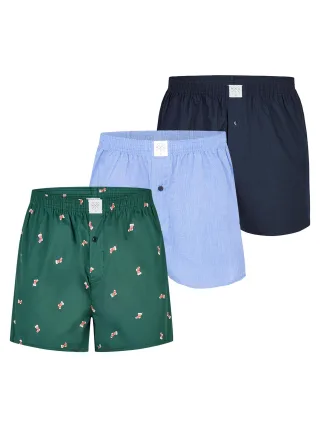 MG-1 Herren Retro Boxer ChristmasRetroshorts, Vintage Boxer, Klassische Boxer