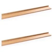 Home4You Deko-Wandregal Bilderleisten 2er Set, Spar-Set