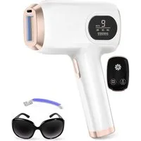 pedete IPL-Haarentferner Laser Haarentfernung,Haarentfernungsgerät,IPL Geräte Haarentfernung, 999,999 Lichtimpulse Lichtimpulse, HR/SC/HR+ 3-in-1-Funktion mit 9 Energiestufen, für Lippenhaare, Gesicht, Achsel, Bikinizone und Körper-Aufgerüstet