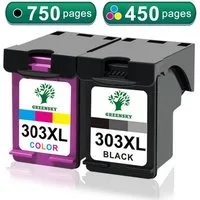 Greensky 303XL Kompatibel für HP 303 XL mit Tango Envy Tintenpatrone (hp envy photo 6230 6220 7830 7134 7130 6232 patronen)