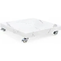 osoltus Betonschirmständer Ampelschirm Schirmständer mit Rollen Beton / Fliesen weiss 120kg 80 x