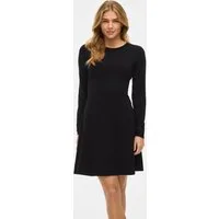 Vila Strickkleid VICOMFY A-LINE O-NECK KNIT DRESS - NOOS Materialmix, normal geschnitten