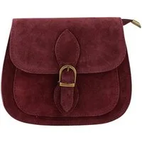 BRISE TASCHE Schultertasche Brise Damen Umhängetasche aus Wildleder mit Reißverschluss (Einzelartikel), leicht kompakt zeitloses Design