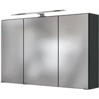 welltime Spiegelschrank Baabe Breite 100 cm, mit 3D-Effekt, dank 3 Spiegeltüren