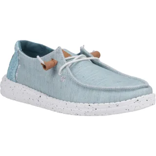 HEYDUDE Wendy Heathered Slub Tropical Leinen/Lyocell/Baumwolle Blaue Loafers für Damen