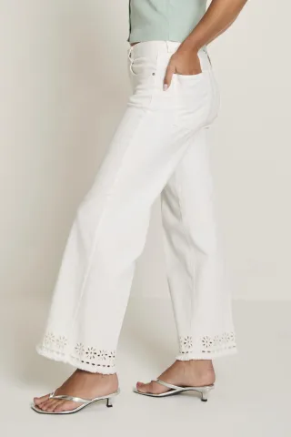 para mi - Jeans - Mira Ajour weiß - Gr. - 38