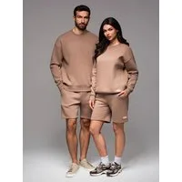 OMBRE Sweatanzug Unisex Sweatshirt-Set mit Shorts