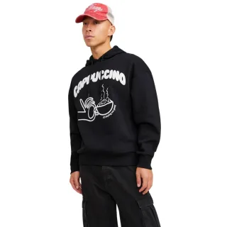 Jack And Jones - "Cappuccino" Kapuzenpullover für Herren, Übergroß (Schwarz)