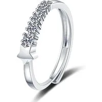 The Beauty House Fingerring Damen Ring mit Stern und Zirkonia