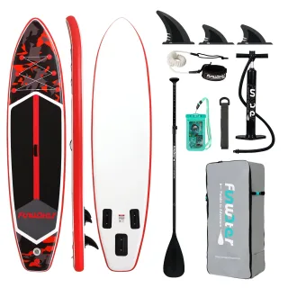 [EU Direct] FunWater 350cm Inflatable Stand Up Paddle Board SUP Surfboard Large Size For Many Skills Complete Paddleboar